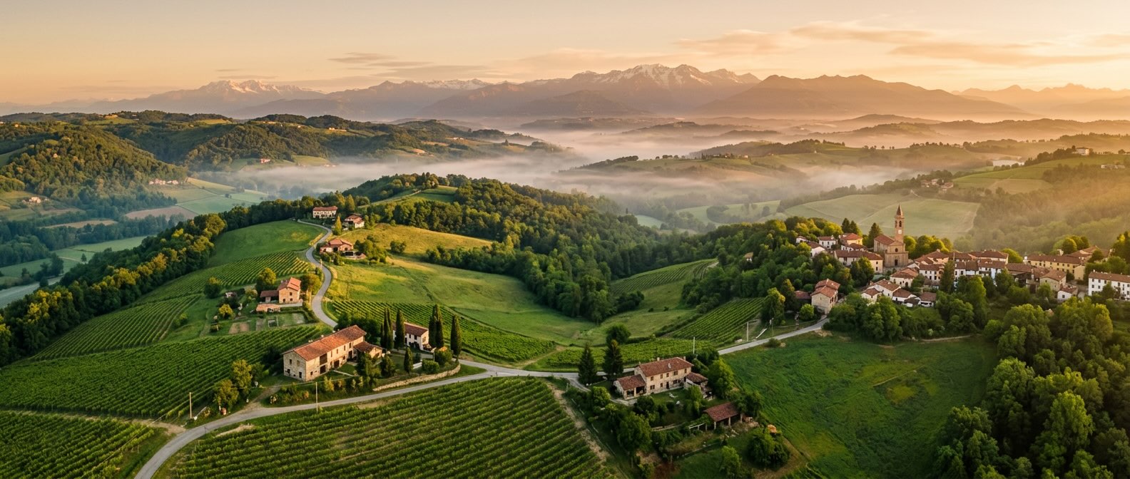 Paesaggio collinare del Biellese